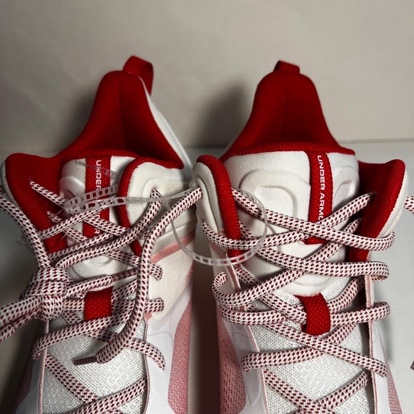 Under Armour Command MC Red and White Athletic Sneakers NWOT - Picture 4 of 8